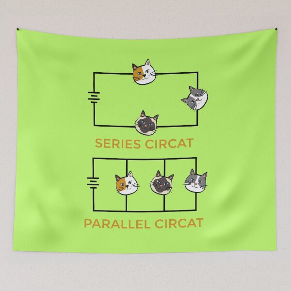 Item preview, Series and parallel circuit- circat designed and sold by EngineersArt.