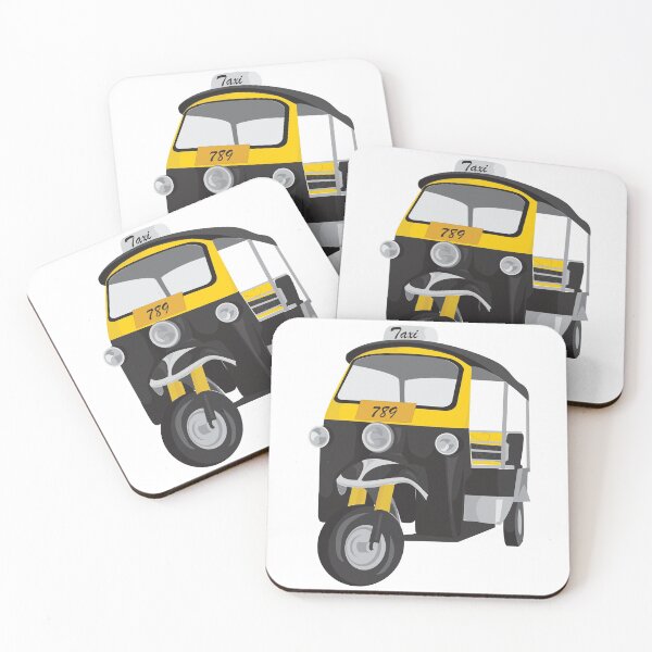 Item preview, Taxi Tuk Tuk Thailand vintage retro classic, taxi car 5 black car designed and sold by BlareBlare.