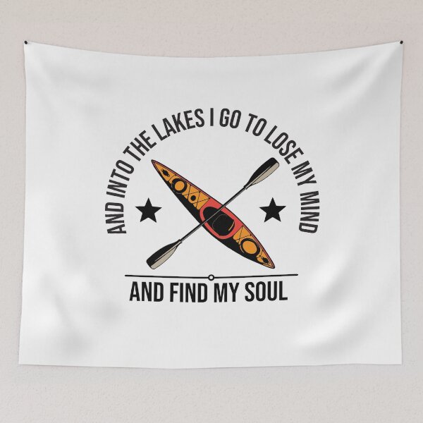 Item preview, I find my soul kayaking kayak water sports saying design designed and sold by brunsch-print.