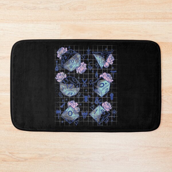Item preview, Dungeons & Dragons Floral Dice Grid designed and sold by PhuongTran909.