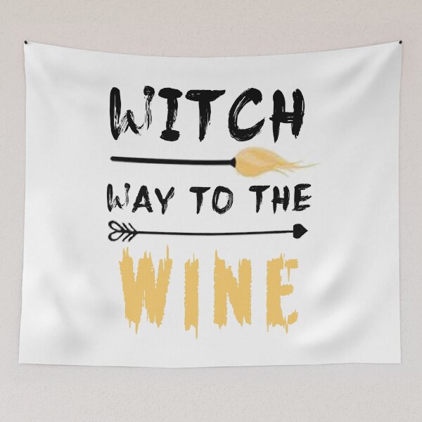 Item preview, Witch Way To The Wine  For Halloween Party, Halloween Gift For Friend, Funny  designed and sold by Simoel12.