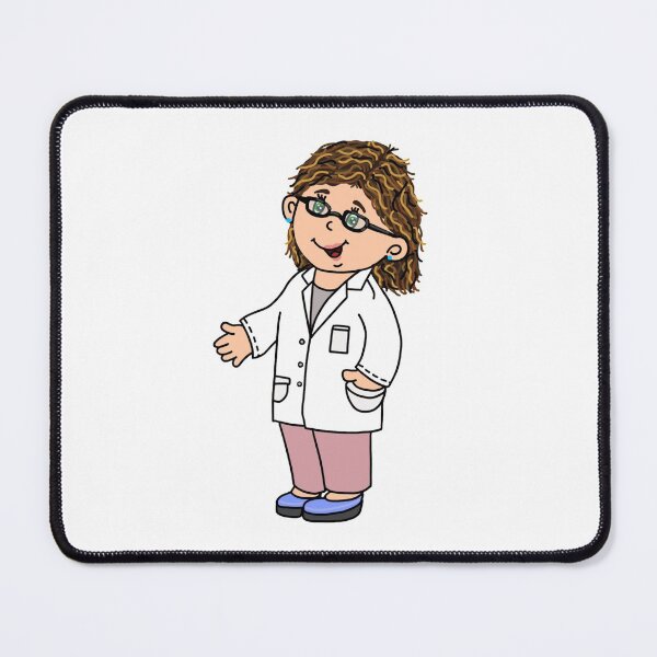 Item preview, Female Doctor/Scientist Cartoon | Body and Bones | Tesni Alys Designs designed and sold by Tesni Alys.
