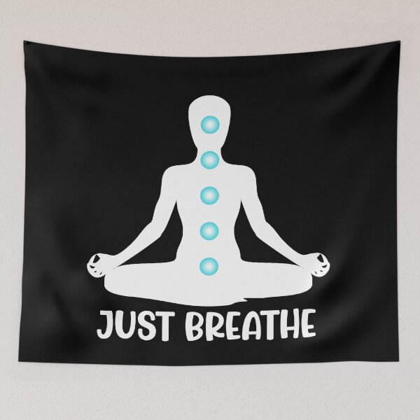 Item preview, Chakra, Just Breathe, Meditation lovers designed and sold by Salman Hino.
