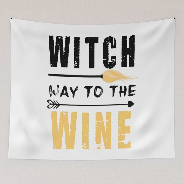 Item preview, Witch Way To The Wine  For Halloween Party, Halloween Gift For Friend, Funny  designed and sold by Simoel12.