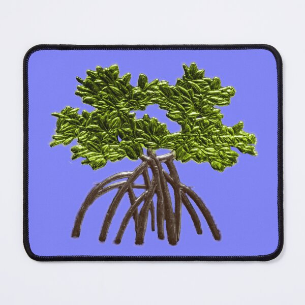 Item preview, Virgin Islands Green and Brown Mangrove Tree on Blue designed and sold by articlave.