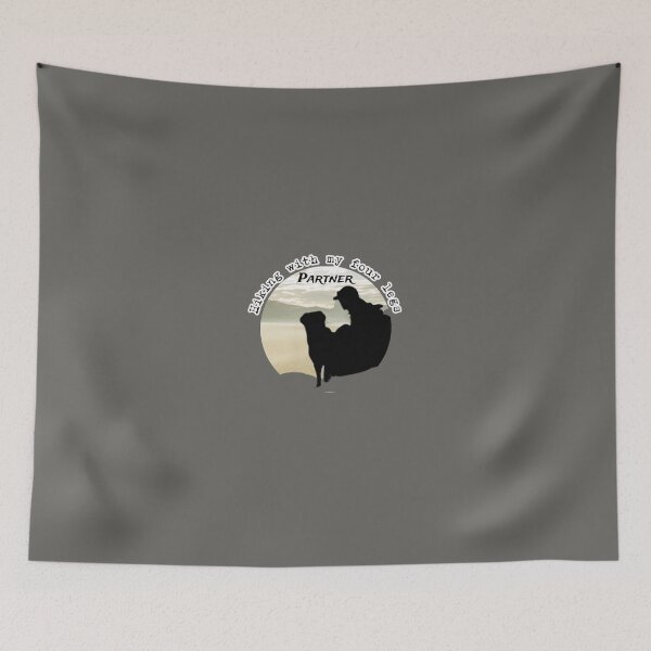 Item preview, Hiking with my dog | dog lover quote designed and sold by NathBros.