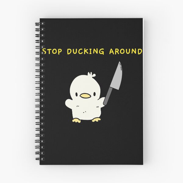 Item preview, Duck With Knife - Stop Ducking Around Cute Duck designed and sold by bsrishika.