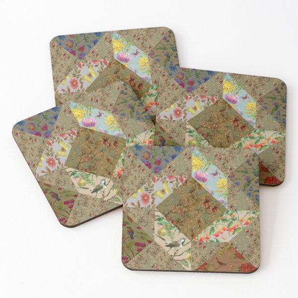 Item preview, Decorative flower patchwork #30 designed and sold by fairytaleprints.