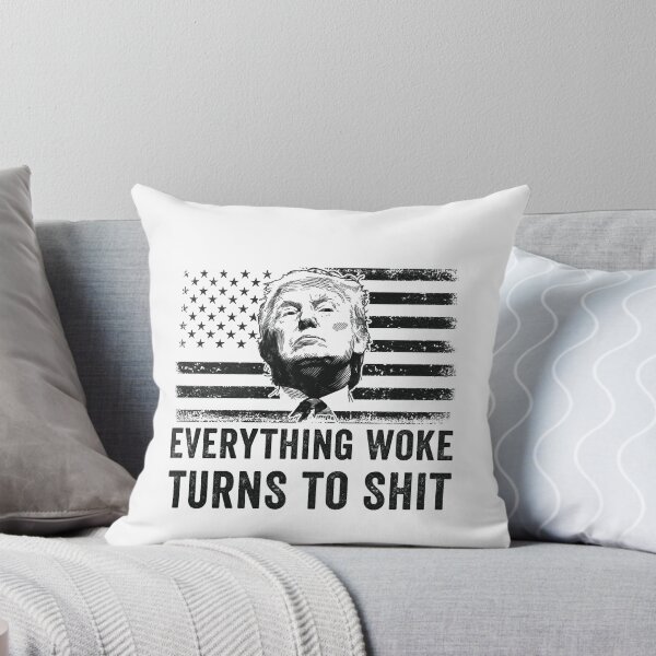 Item preview, Everything Woke turns to Shit Vintage USA Flag designed and sold by krieglkwegeb86.