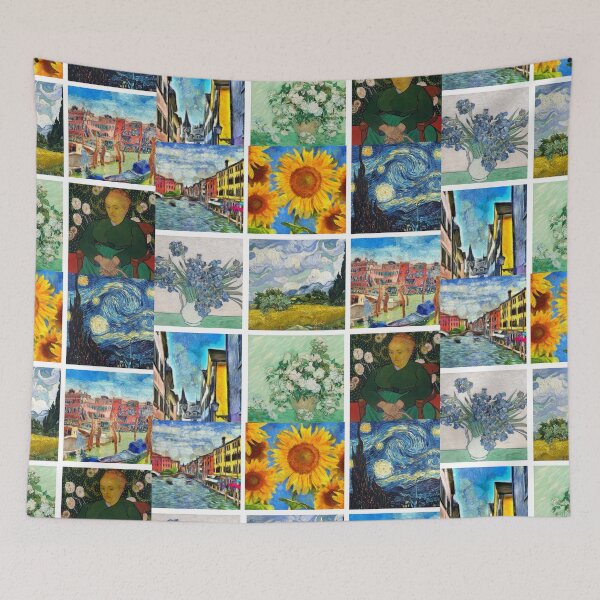 Item preview, van gogh artwork collage designed and sold by artbyrosse.