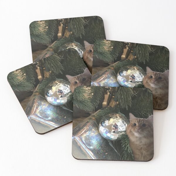 Item preview, Orange Tabby Cat and Holiday Decor. Holiday Purrs.  designed and sold by KarenZuk.