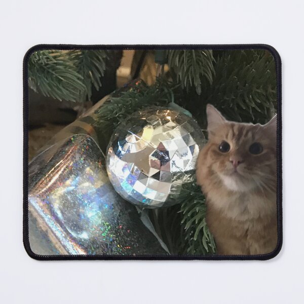 Item preview, Orange Tabby Cat and Holiday Decor. Holiday Purrs.  designed and sold by KarenZuk.