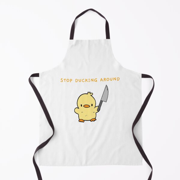 Item preview, Duck With Knife - Stop Ducking Around Cute Duck designed and sold by bsrishika.