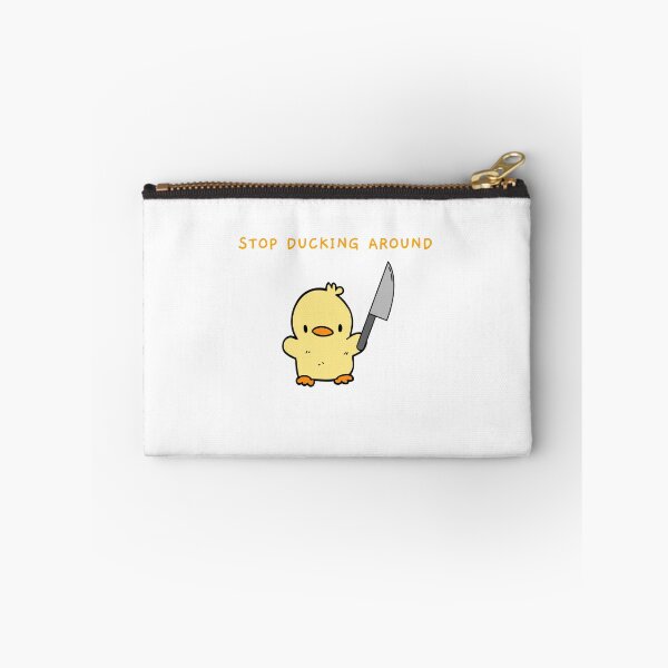 Item preview, Duck With Knife - Stop Ducking Around Cute Duck designed and sold by bsrishika.