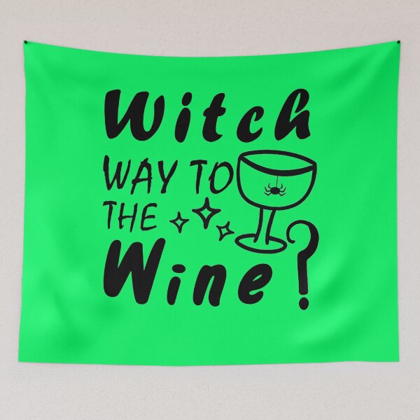 Item preview, Witch Way To The Wine  For Halloween Party, Halloween Gift For Friend, Funny designed and sold by Simoel12.