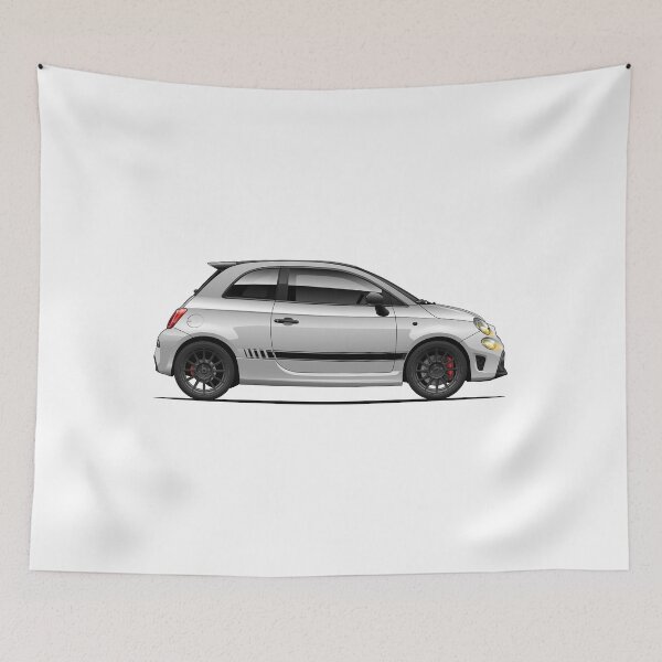 Item preview, White Abarth 595 designed and sold by HafizulMahput.