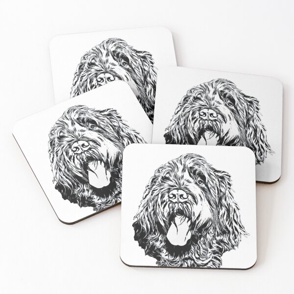Item preview, Nighttime smile Spinone by heidiannemorris © designed and sold by FOLK ART FUSION by heidiannemorris.