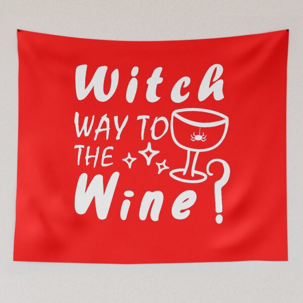 Item preview, Witch Way To The Wine  For Halloween Party, Halloween Gift For Friend, Funny designed and sold by Simoel12.