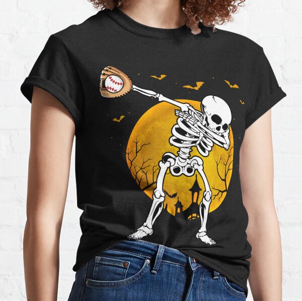 My Scary Baseball Costume Halloween Skeleton Baseball Ball T-shirt