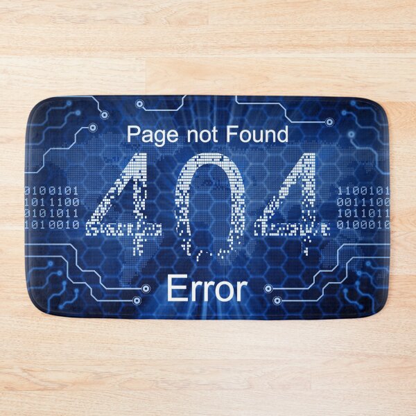 Item preview, Error 404 page not found, coding and cyber art designed and sold by EngineersArt.