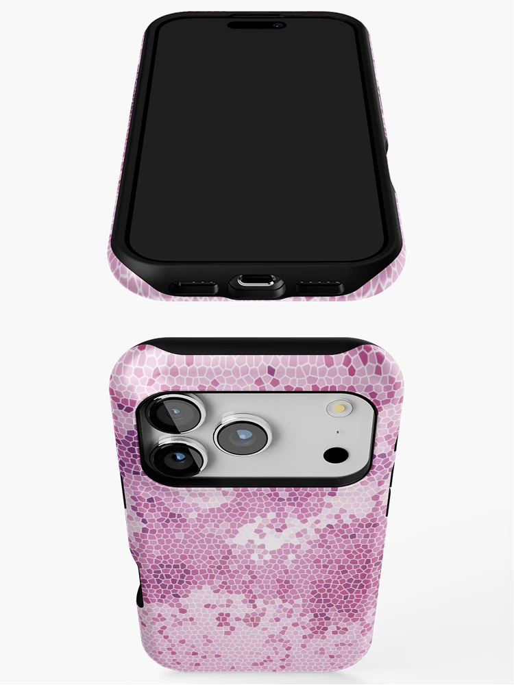 Thumbnail 3 of 4, iPhone Case, Cosmos Raspberry designed and sold by rum1757.