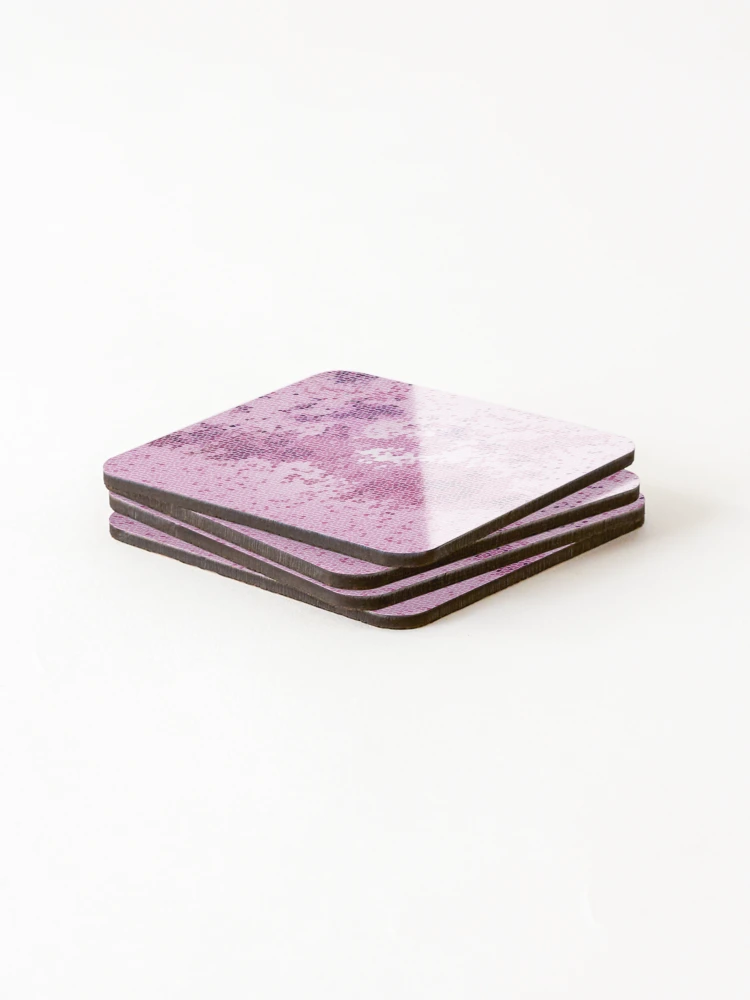 Thumbnail 4 of 5, Coasters (Set of 4), Cosmos Raspberry designed and sold by rum1757.