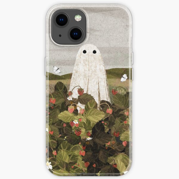 champs de fraises Coque souple iPhone