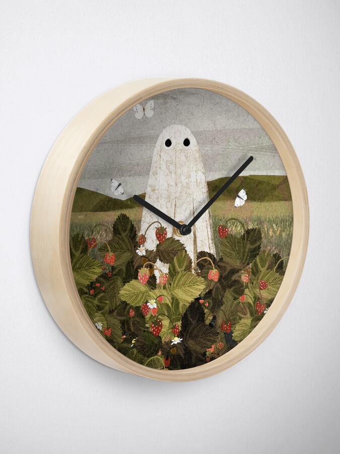 Imagen 1 de 4, Reloj con la obra campos de fresas, diseñada y vendida por katherineblower.