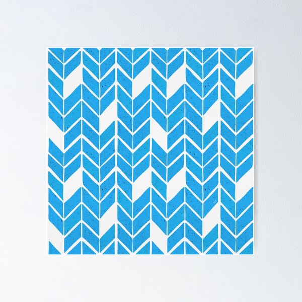 Item preview, Broken Chevron Pattern - Sky Blue designed and sold by monitdesign.