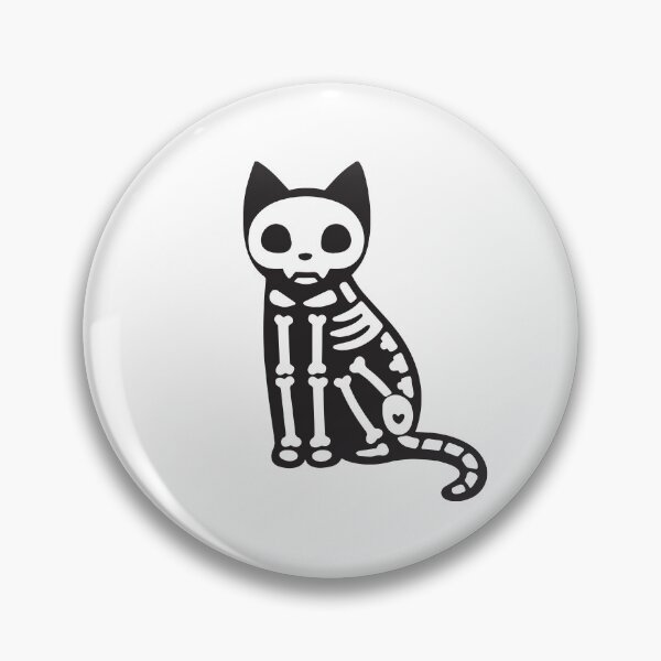 Artikelvorschau, Halloween Katzenskelett entworfen und verkauft von AGDStudio.