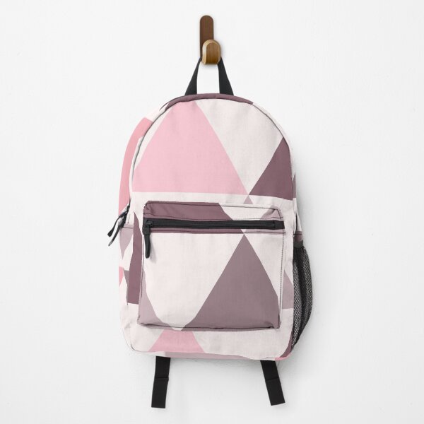Item preview, Scandinavian Triangle Minimalist Geometric Pattern in Shades of Pink and Purple designed and sold by ArtBIU.