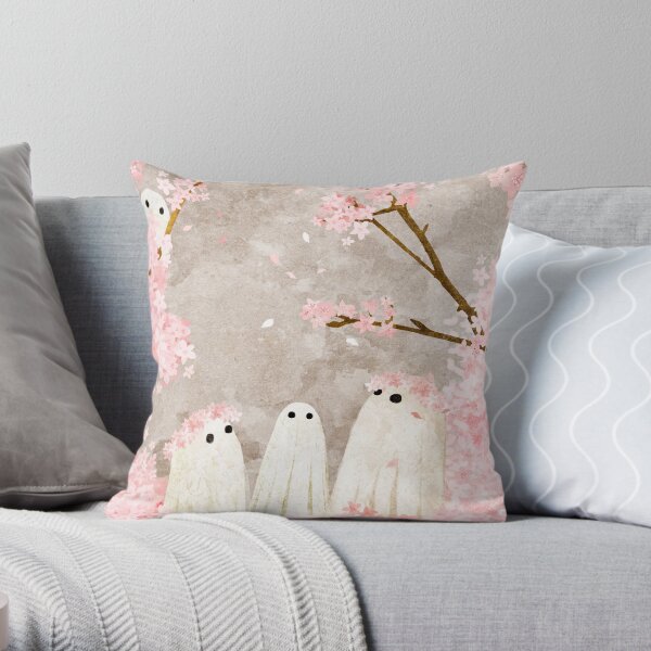 Cherry Blossom Party Throw Pillow