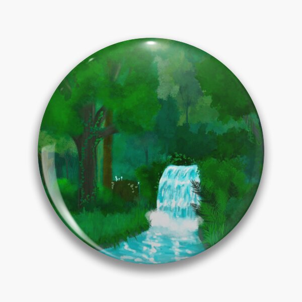 Item preview, Forest Waterfall  designed and sold by BittyKittyNeko.