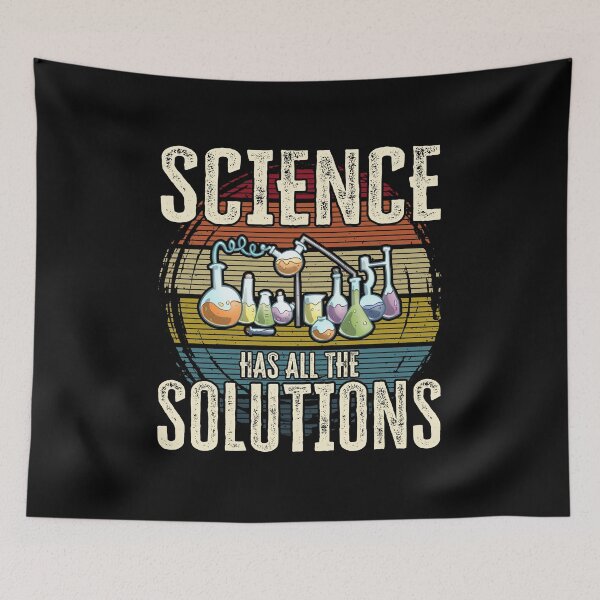 Item preview, Science has all the solutions, funny Scientist design gift idea designed and sold by AS-Shirts.