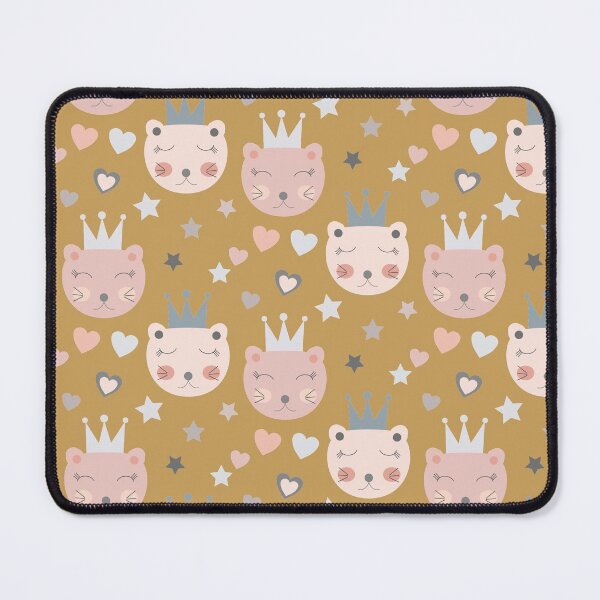 Item preview, Lovely Pink Cats In The Crown With Stars And Hearts designed and sold by ZophiaSolaris.