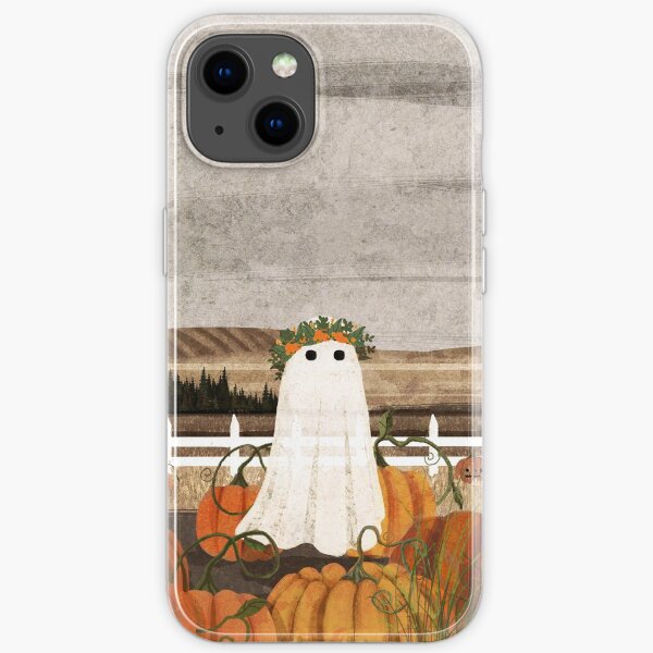 There's a Ghost in the Pumpkins Patch Again... iPhone Soft Case