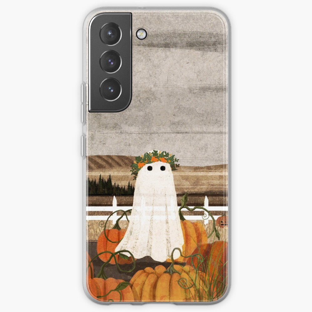 There's a Ghost in the Pumpkins Patch Again... Samsung Galaxy Phone Case