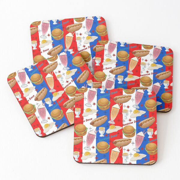 Item preview, Red, white and blue diner designed and sold by VJP Creations.