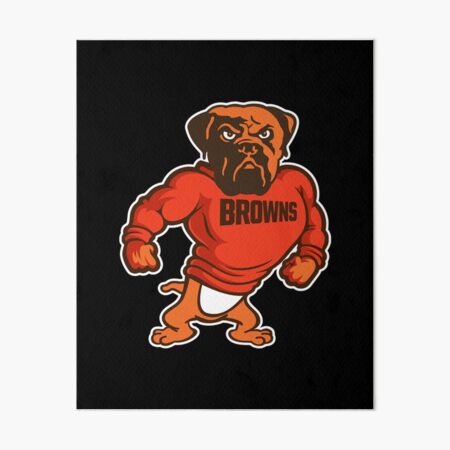 Cleveland Browns Stripe Mask Art Board Print for Sale by SDCohen2003