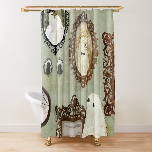 There's A Ghost in the Portrait Gallery Shower Curtain