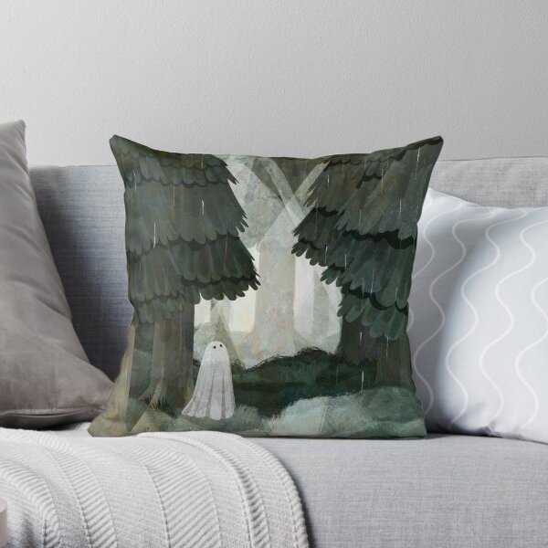 Pine Forest Clearing Throw Pillow