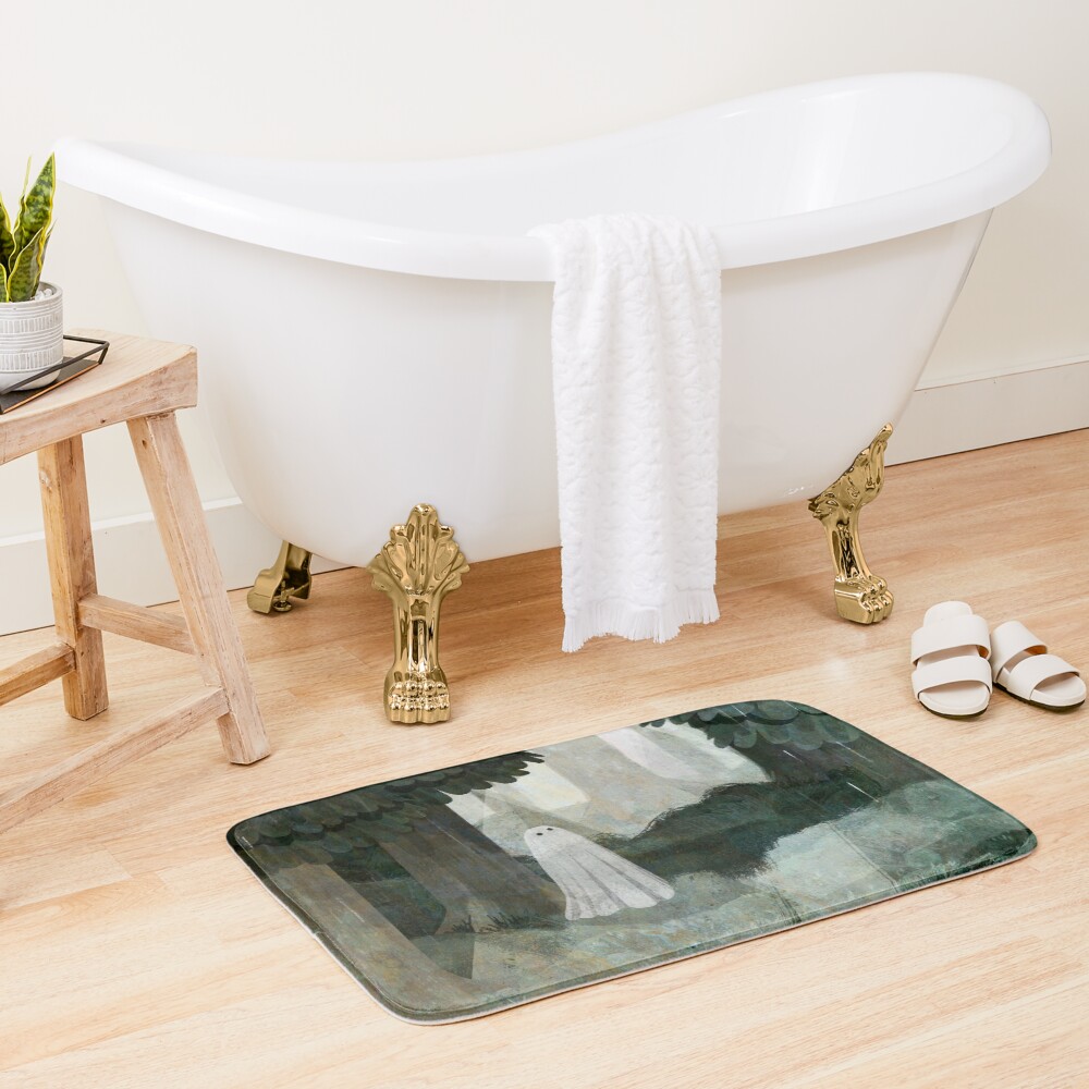 Pine Forest Clearing Bath Mat