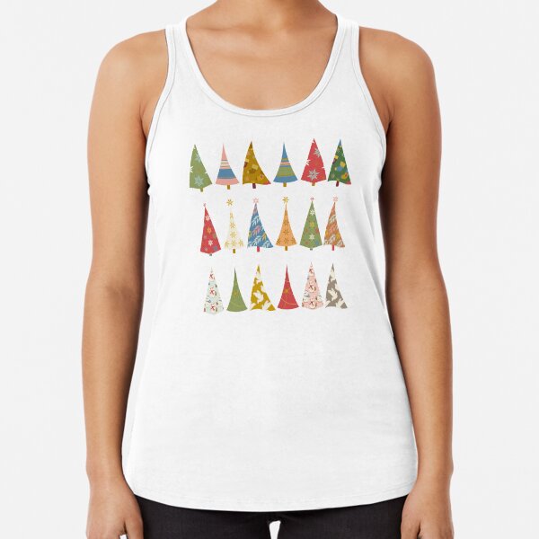 Christmas Trees Racerback Tank Top