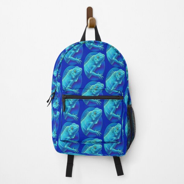 Item preview, Iguana Hold Your Hand (Blue on Blue) designed and sold by RJKpoyp.