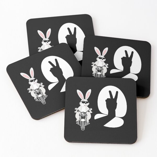 Item preview, Biker Rabbit Humor Funny Motorcycle Bunny Bike Comic designed and sold by Lenny Stahl.