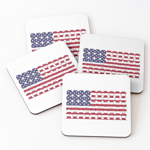 Item preview, Weave Effect Stylised Art USA Flag Stars and Stripes Pattern designed and sold by Worldesigns by Artsiren.