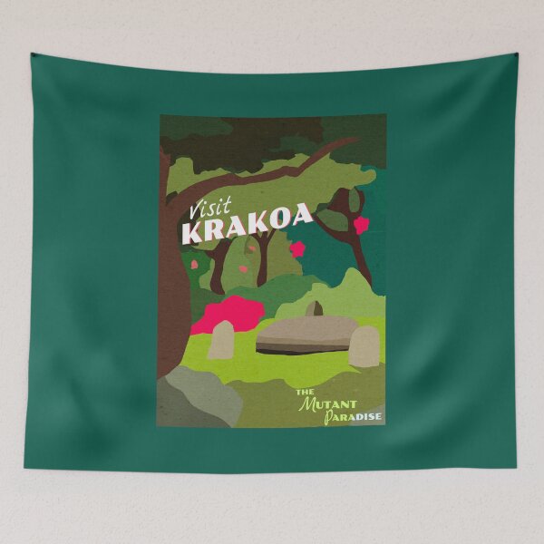 Item preview, krakoa vintage travel poster designed and sold by aeneix.