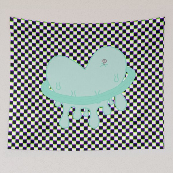 Item preview, Punky heart (blue) designed and sold by albacarballo.