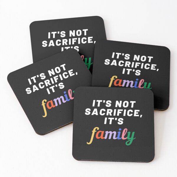 Item preview, It's not sacrifice, it's family Justice Ruth Bader Ginsburg US Supreme Court designed and sold by Giovanni's Brown Quotes.
