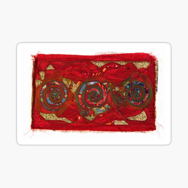 Vintage Spirals Sticker